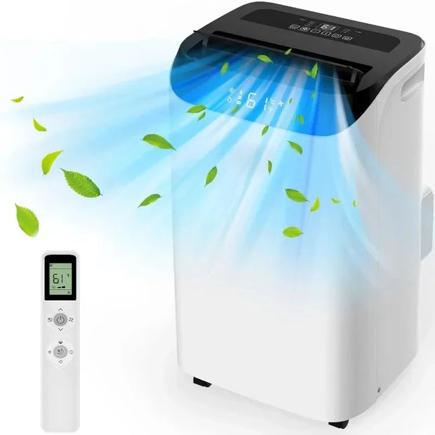 Portable Air Conditioners Remote Control Free Standing Cooling Unit Fan Dehumidifier Cools Room  Smart Sleep Mode