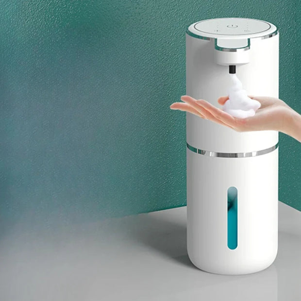 DK345: Automatic Foam Soap Dispenser, Wall-Mounted Hand Wash Machine, Rechargeable Touchless Soap Dispenser for Home