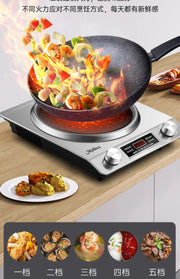 Concave induction cooker household 5000W commercial wok integrated high-power battery stove induction cooktop