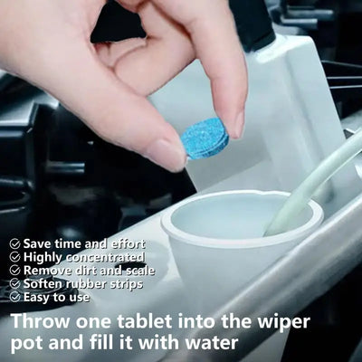 Car Windshield Washer Fluid Tablets 15PCS Cleaning Washer Fluid Tablets Glass Cleaner For Car Room Kitchen Window