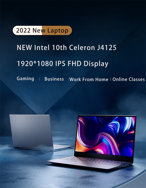 Win 11 Pro Intel Celeron J4125 15,6 inch Windows 11 Pro 1920*1080 Game Office-laptop 12 GB RAM 512 GB/1 TB SSD Windows 10-notebook