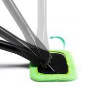 Car Window Cleaner Brush Kit Microfiber Windshield Cleaning Tool Auto Interior Glass Wash Wiper Long Handle Reusable Cloth Pad