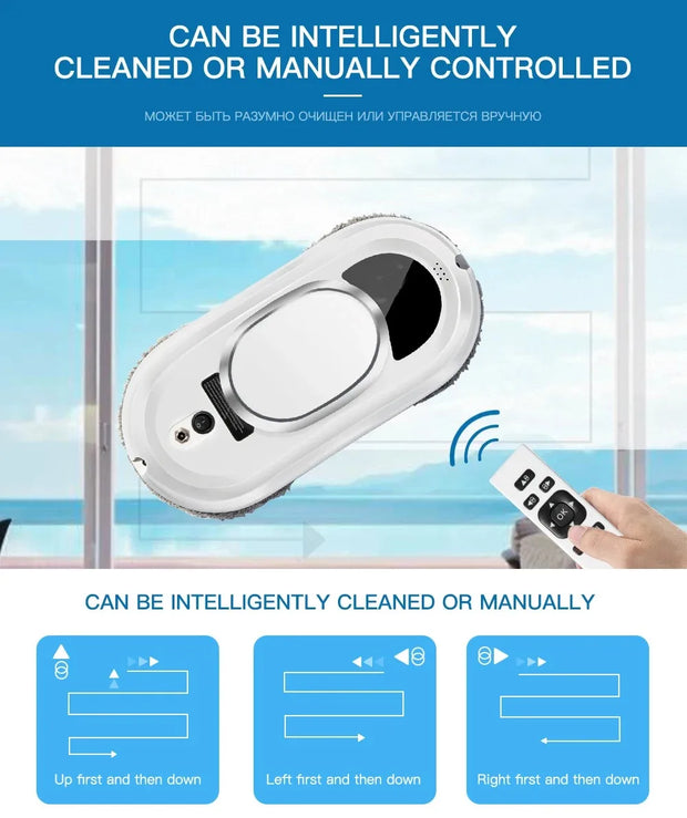 Household Window Cleaner Smart Robot Window Cleaning Machine New Home Robot Vacuum CleanerRemote Control Glass Cleaning Robots