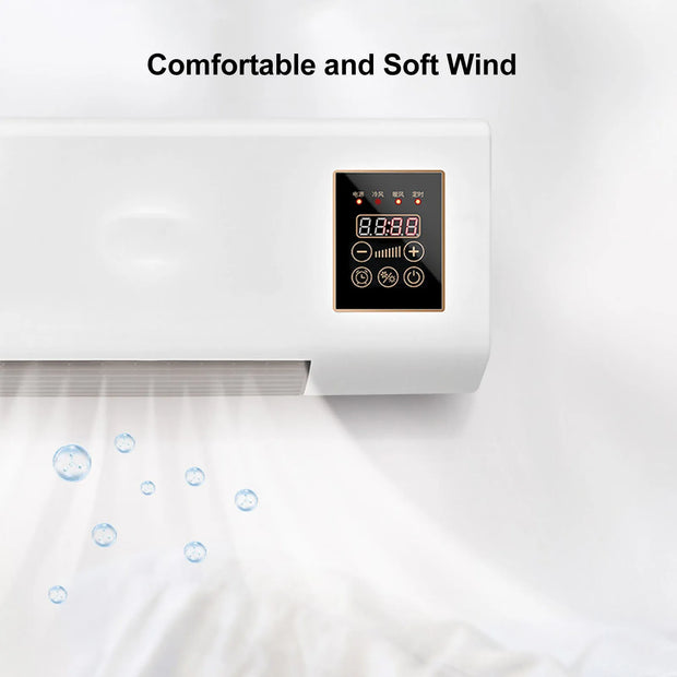 Small  Conditioner Heater Portable Wall Mounted  Conditioning Hot Fan for Bathroom Bedroom EU Plug 220V