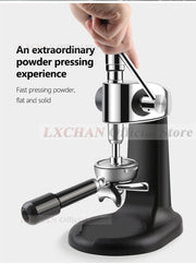 LXCHAN Coffee Tamper Manual Flat Tamper Espresso Quantitative Labor Saving Coffee Tool Tamper 57.5mm/58mm with 2 Sizes