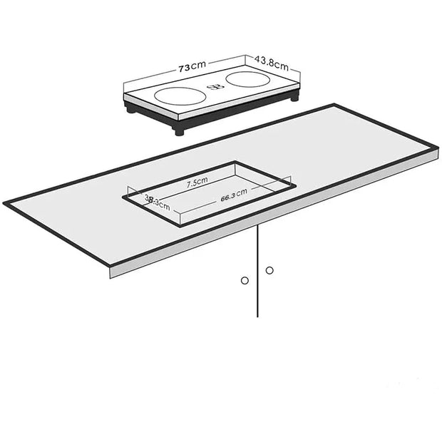 Supplier 2 Burner Built-in Digital Ceramic Cooktop 304 Stainless Steel Touch Cooker Induction Cooktops