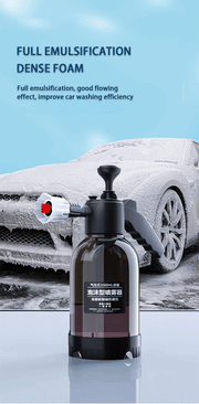 2L Hand Pump Foam Sprayer Snow Foam Gun Nozzle With Pressure Relief Valve Car Wash Spray Bottle Window Cleaning Tools