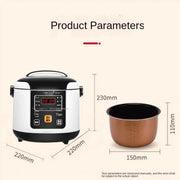 12V 24V Mini Rice Cooker Car Truck Soup Porridge Cooking Machine Food Steamer Heating Lunch Box Meal Heater Warmer 2L