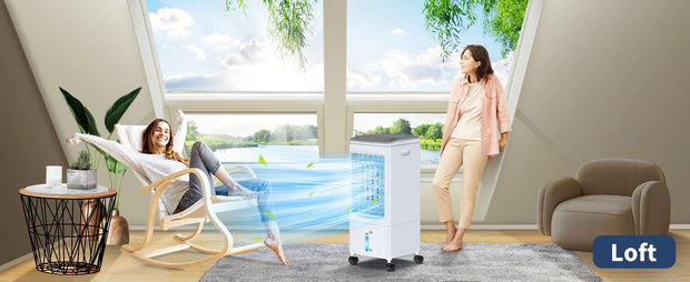 Portable Air Conditioners, 3-IN-1 Air Conditioner Portable for Room, [1.45 Gal Tank] Portable AC Cooling Fan w/ 3 Spds & Cooling