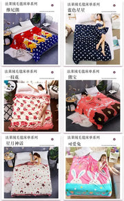 Hello Kitty Four Seasons Blanket Fast Warm Flannel Air Conditioned Blanket Student Dormitory Single Double Blanket Bed Sheet