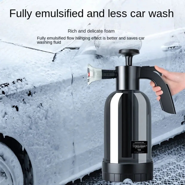 Car Wash Gun 2L Car Wash Spray Bottle Foam Sprayer Car Air Pressure Spray Washer Auto Cleaning Tools