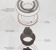 HiBREW G5 48mm Conische braam Elektrische Koffiemolen Compacte Draagbare Koffiebonenmolen Keuken voor Espresso Turkse Koffie