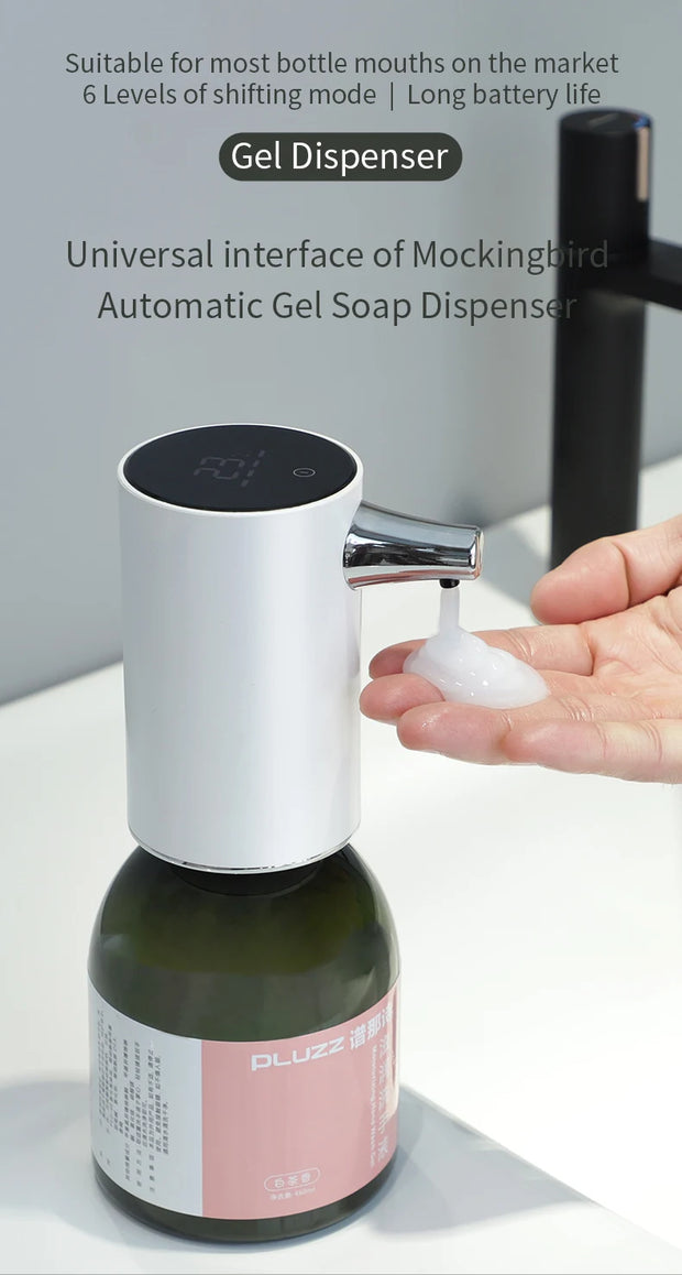 Nieuwe slimme gelzeepdispenser contactloze automatische inductiewasmachine handwasmiddel douchegel shampoo hotel thuis badkamer