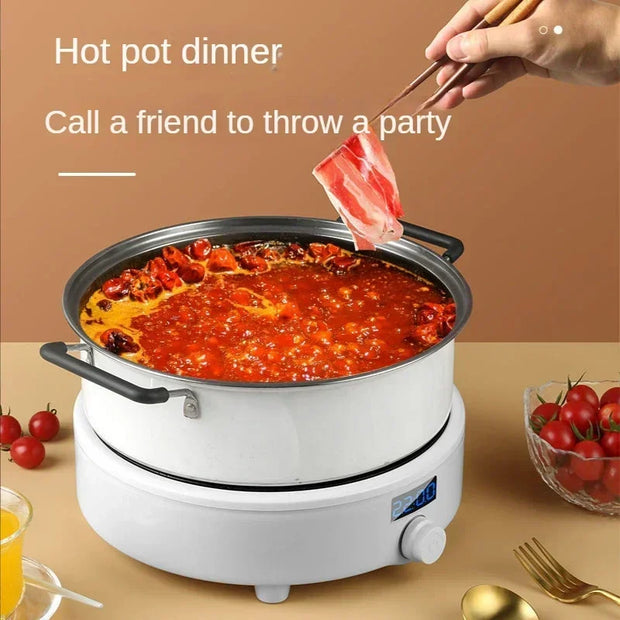 Round induction cooker household multifunctional dormitory hot pot small mini induction cooker