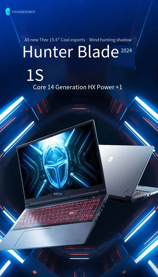 Thunderbobt Hunter 15 15.6inch 2.5K 165Hz I9-14900HX RTX4060-140W  204 nuovo DDR5 WIFI6 Game laptop