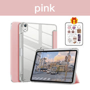 Case for iPad 7th 8th 9th 10.2 Cover Transparent with Pencil Holder Tablet Case for iPad Air 4 5 10.9 5th 6th 9.7 Pro 12.9 funda