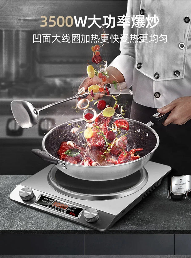 Concave Induction Cooker Household Smart New High Power 3500w Stir Fry 220V  Cooker