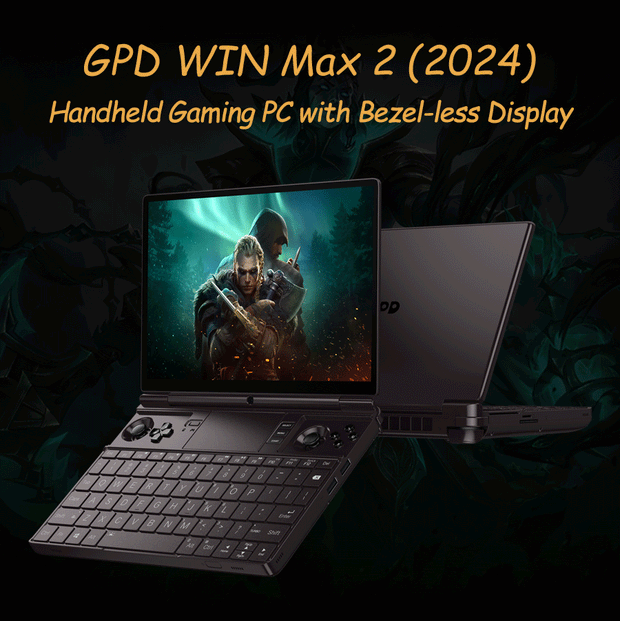 Latest 2024 GPD WIN Max 2 10.1 Inch AMD 8840U Win 11pro Gaming Laptop Portable Game Computer 32GB RAM 2TB Nvme PCIE4.0 SSD