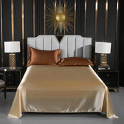 Luxury Satin Bedding Set Duvet Cover with Pillowcase European Style King Queen Size Comfortable Bed Set Bed Covers Linen Sheet