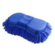 1 Pc Blue Microfiber Chenille Car Wash Sponge Care Washing Brush Pad Cleaning Tool Auto Washing Towel Gloves Styling Accessories