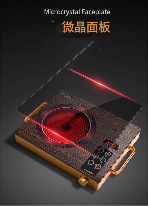 110V-220V Electric Pottery Stove Cooking Hot Pot Porridge Soup Frying Barbecue Induction Cooker 3500W