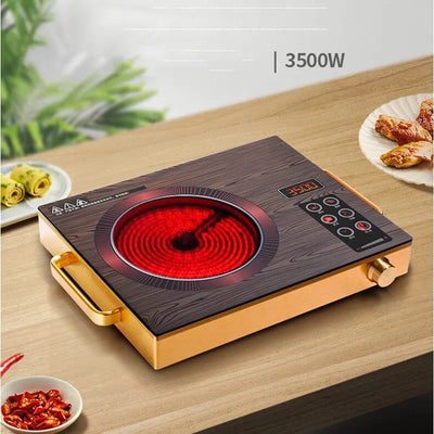 110V-220V Electric Pottery Stove Cooking Hot Pot Porridge Soup Frying Barbecue Induction Cooker 3500W