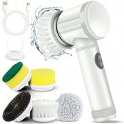 NEW Electric Spin Scrubber,Bathroom Cleaning Brush Power Scrubber with 5 Replaceable Brush Heads, Electric Cleaning Brush