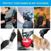 Black/pink disposable gloves PVC tattoo work gloves with Home Kitchen Tools Tattoo Washing Car Household Cleaning Work Gloves