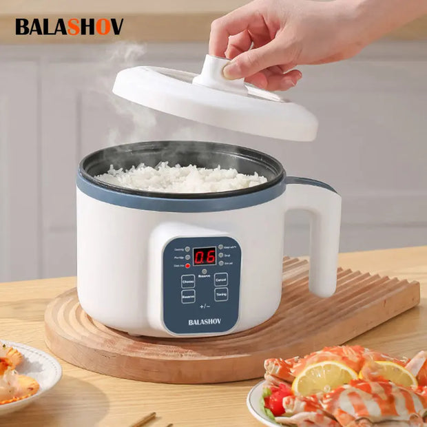 Electric Rice Cooker Multicooker Multifunction Pot Mini Hotpot Pan Soup Home Appliances for The Kitchen Pots Offers 1-2 People