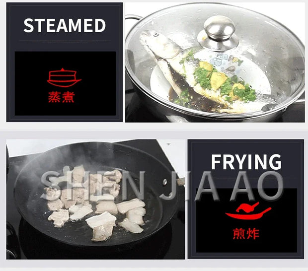 2200W*2 Induction Cooker Smart Double-head Electric Ceramic Stove Desktop Double Stove Induction Cooker Stir Fry