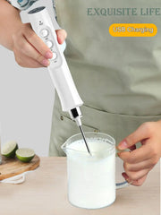 3 In 1 Portable Electric Milk Frother Mini Foam Maker Handheld Foamer High Speeds Drink Mixer Coffee Foamer Food Blender