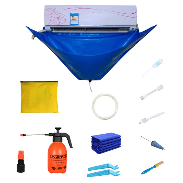 15pc Air Conditioner Cleaning Cover Kit With Clean Tools Waterproof Dust 118cm Protection Bag for Air Conditioners Cleaner Set