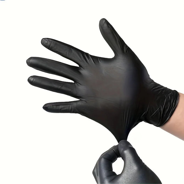 Black/pink disposable gloves PVC tattoo work gloves with Home Kitchen Tools Tattoo Washing Car Household Cleaning Work Gloves