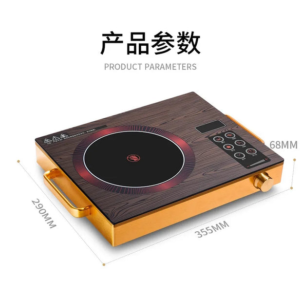 110V-220V Electric Pottery Stove Cooking Hot Pot Porridge Soup Frying Barbecue Induction Cooker 3500W