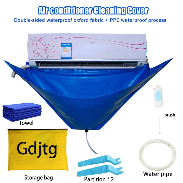 15pc Air Conditioner Cleaning Cover Kit With Clean Tools Waterproof Dust 118cm Protection Bag for Air Conditioners Cleaner Set