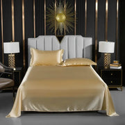 Luxury Satin Bedding Set Duvet Cover with Pillowcase European Style King Queen Size Comfortable Bed Set Bed Covers Linen Sheet