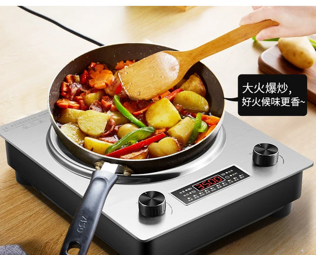 Electric Stove Concave Induction Cooker Wok Hot Pot 3500W High Power High Power Stir-fry Commercial Induction Cooktop 3500W