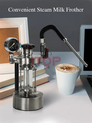 ITOP Steam Milk Frother Household Coffee Milk Foamer Espresso Coffee Maker Milk Frother with 2 Steam Nozzle 1-5 Hole Optional