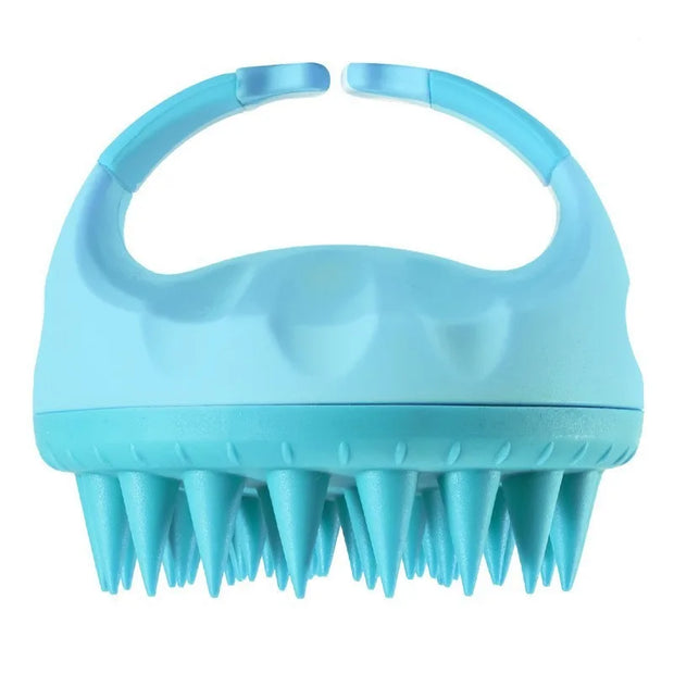 Scalp Scrubber Shampoo Brush Massager Clean Scalp Comb With Handle Hair Washing Brush Scalp Exfoliator Brush Head Scrubber Tools