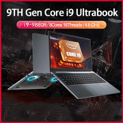 15,6 inch laptop Intel Core i9-10885H/i7 10870H Windows10/11 Por 2*DDR4 2*M.2 SSD Ultrabook computer Vingerafdruk ontgrendelen WIFI5 BT