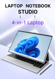 360° Rotating 14.0'' IPS Touch Screen 32G 128G-1T Laptop N95 Windows 11 Notebook 4 In 1 Tablet Business Office Slim Touch ID RGB