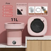 11L 6L Mini Wasmachine Draagbare Grote Capaciteit met Spin Drogeremmer voor Kleding Reizen Thuis Ondergoed Sokken Mini Machine