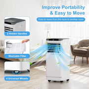 NEW10000 BTU Portable Air Conditioners for Room Up to 450 Sq.Ft,4-in-1 Portable AC Unit,Heater,Dehumidifier & Fan Remote Control