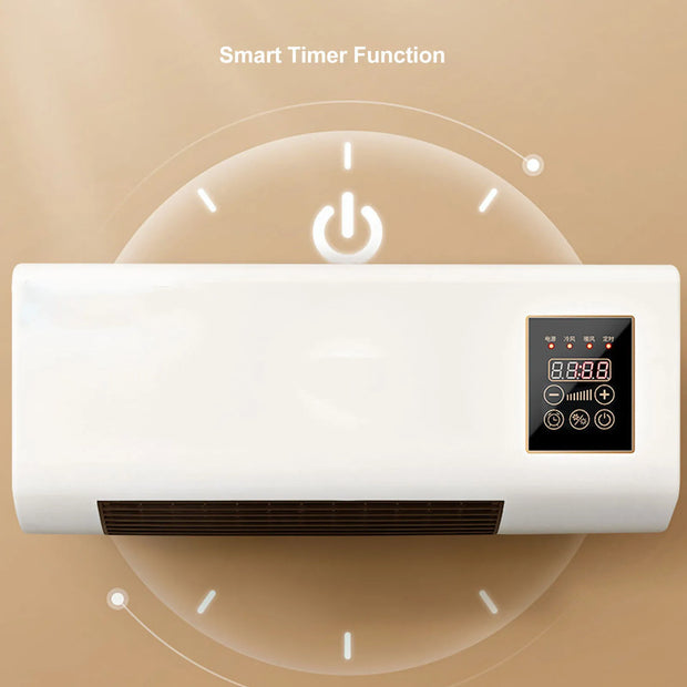 Small  Conditioner Heater Portable Wall Mounted  Conditioning Hot Fan for Bathroom Bedroom EU Plug 220V