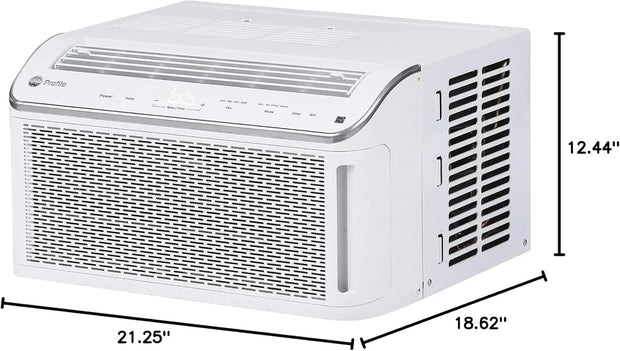 Profile Ultra Quiet Window Air Conditioner 8,200 BTU, WiFi Enabled, Ideal for Medium Rooms,Window AC Unit, White