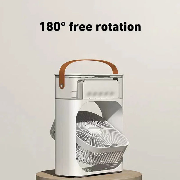 Xiaomi Mijia Portable Fan Air Conditioners USB Fan LED Household Water Mist Cooler Portable 3 Speed Fan For Use In Office