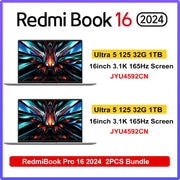 【Russia Stock】Original Redmi Book Pro 16 2024 intel Ultra 5 125H/Ultra7 155H 32G RAM 1T SSD 3.1K 165Hz Screen Grey