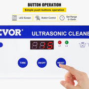 VEVOR 800ml Ultrasoonreiniger Draagbare wasmachine 35W Minivaatwasser Lava-Dishes Ultrasoon bad Sonic voor huishoudelijke apparaten