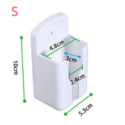 Universal White Air Conditioner Remote Control Plug Holder Wall Mounted Box Storage for Air Conditioner TV Cell Phone Wall Shelf