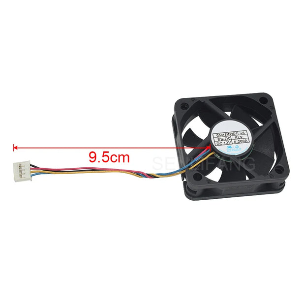 G5015M12D1+6 12V 0.2A 50*50*15mm 4-Wire DC Vehicle Audio Cooling Fan cable lengeth 9.5cm only